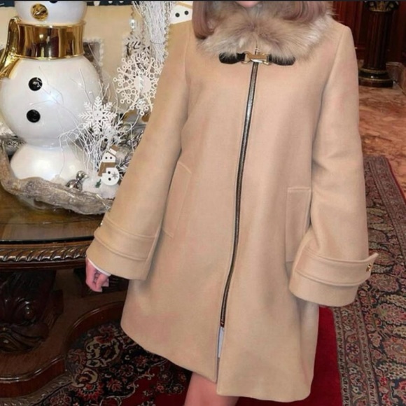 Zara Manteco Wool Coat - Picture 1 of 5